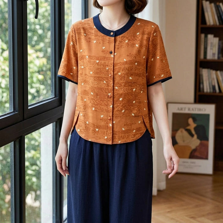 Women's Sofia Contrast Trim Top | Invictora.com
