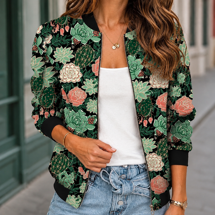 Women's Margot-Skye Printed Jacket | Invictora.com