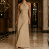 Women's Apolline Halter Maxi Dress | Invictora.com