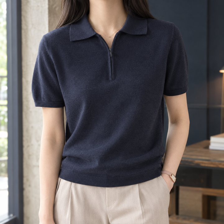 Women's Giulietta-Eve Zip Polo | Invictora.com