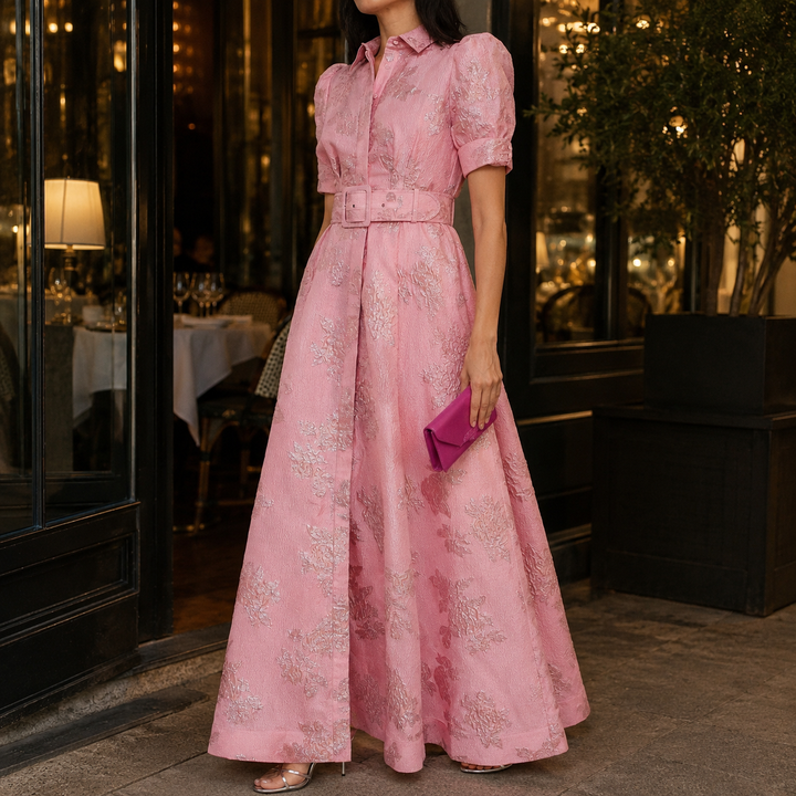 Women's Giulia-Mae Jacquard Maxi Dress | Invictora.com