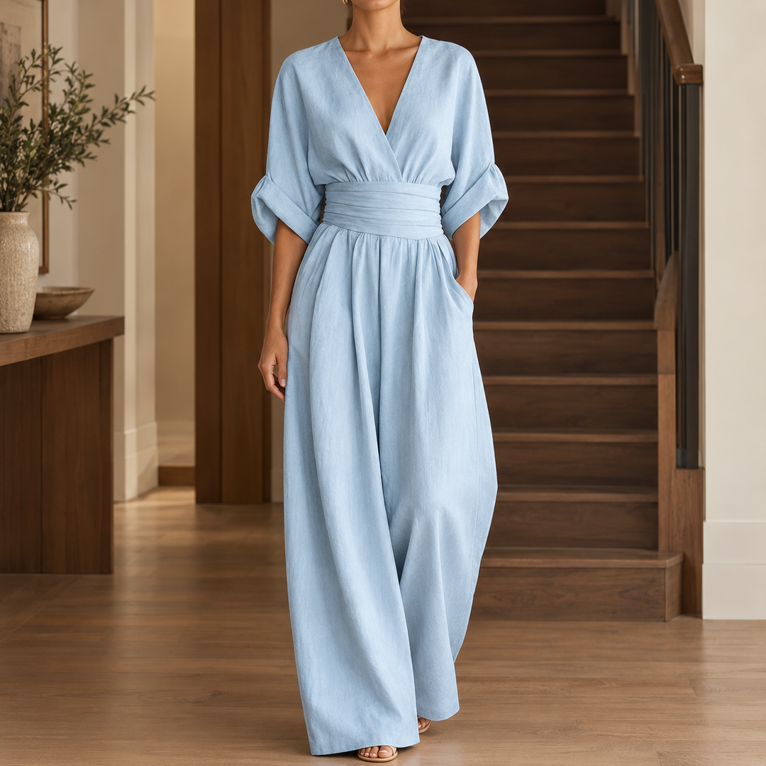 Women's Mathilde Wrap Jumpsuit | Invictora.com