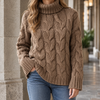 Women's Hildegarde-Kate Cable Knit Sweater | Invictora.com