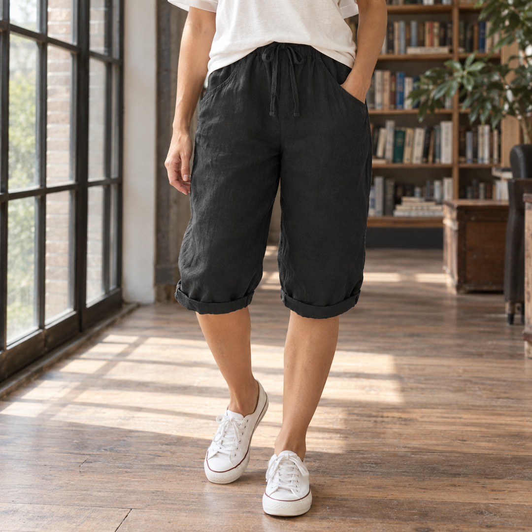 Women's Olympia-Louise Relaxed Capri Pants product image | Invictora.com