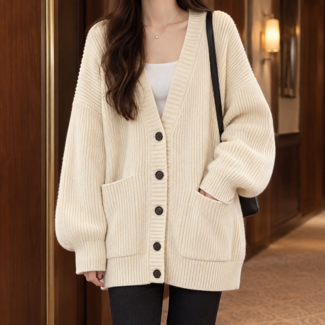 Women's Ines-Faye Ribbed Cardigan | Invictora.com