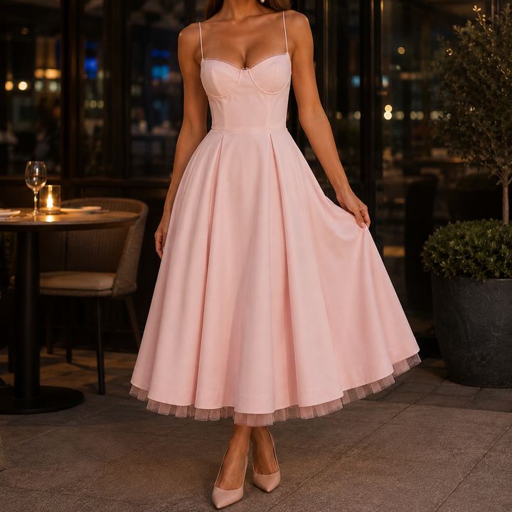 Women's Tamsin-Skye Corset Midi Dress | Invictora.com