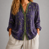 Women's Willa Botanical Blouse in Purple | Invictora.com