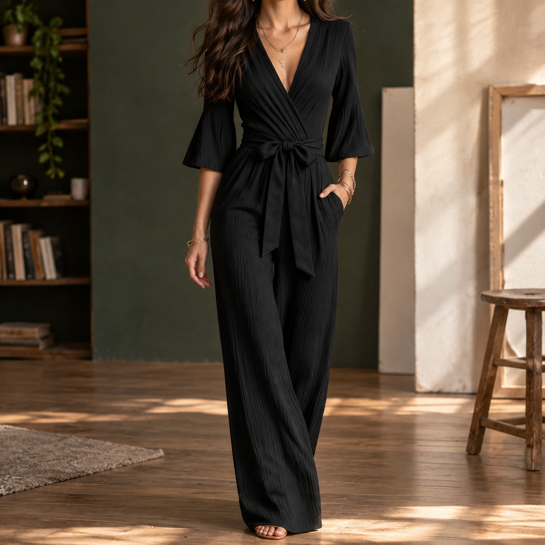 Women's Fernanda Wrap Front Jumpsuit | Invictora.com