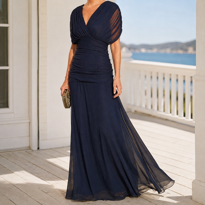 Women's Willa Ruched Maxi Dress product image | Invictora.com