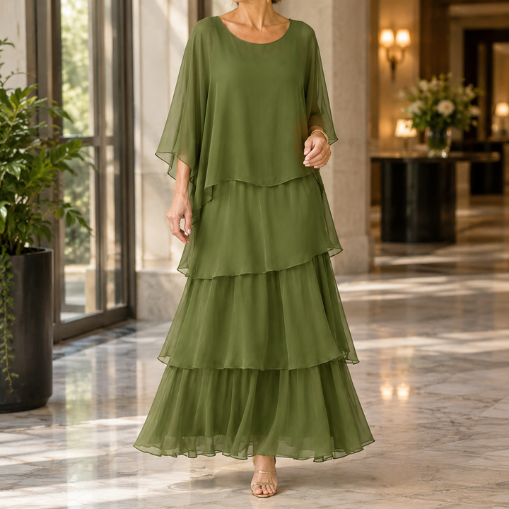 Women's Theodora-Eve Layered Maxi Dress product image | Invictora.com