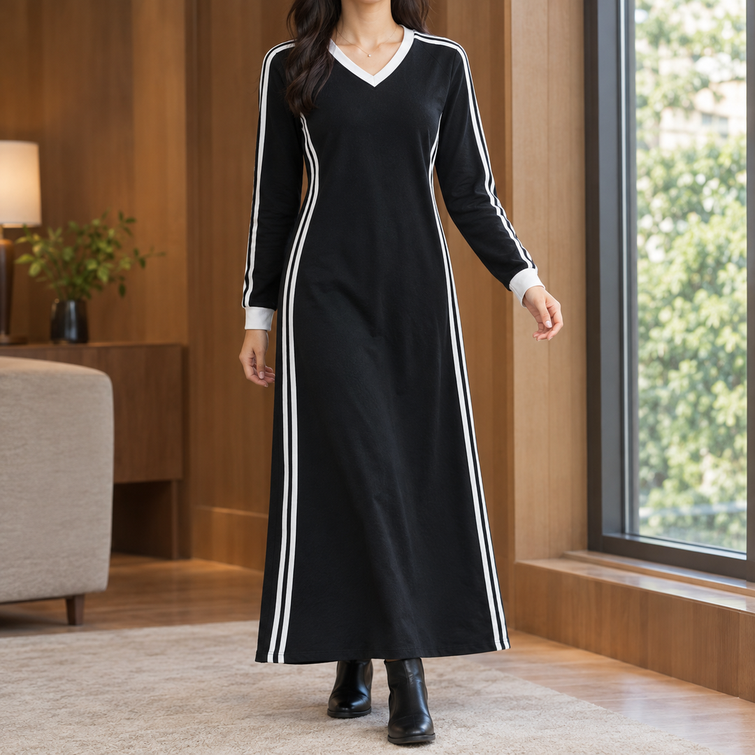 Women's Elle-Hope Contrast Stripe Dress | Invictora.com