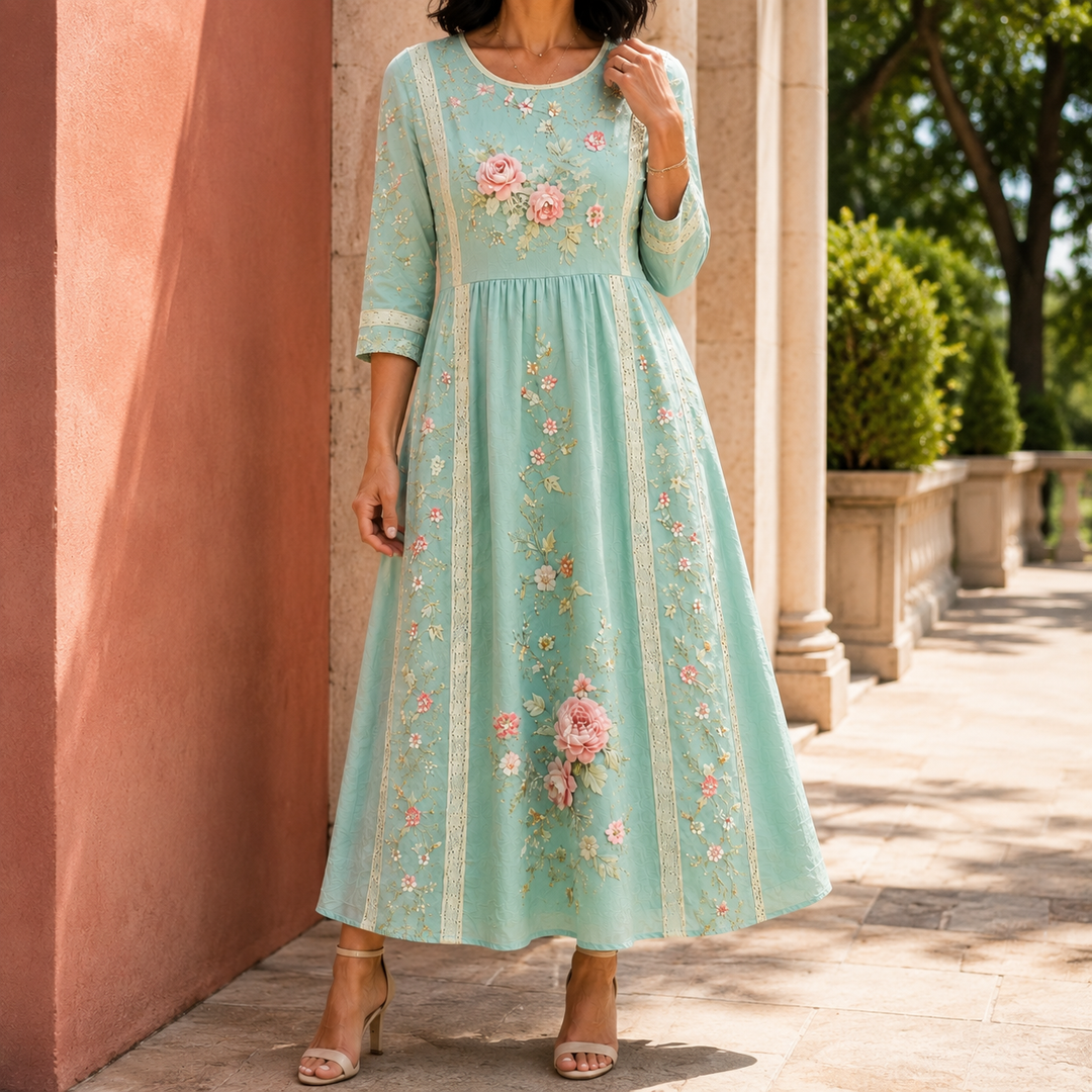 Women's Clara-Grace Floral Maxi Dress | Invictora.com
