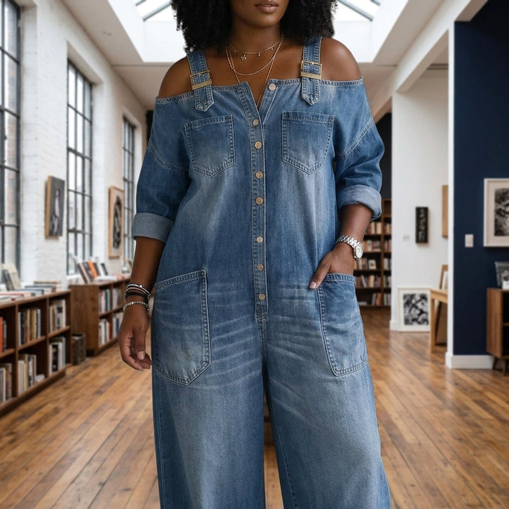 Women's Celeste Off Shoulder Jumpsuit | Invictora.com