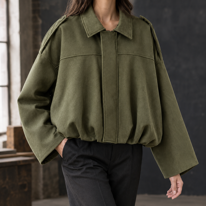 Women's Kiera Oversized Bomber Jacket | Invictora.com