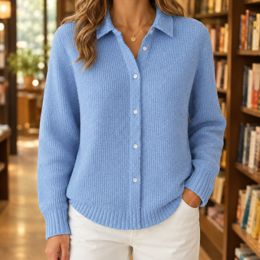 Women's Sabina-Skye Collared Sweater | Invictora.com
