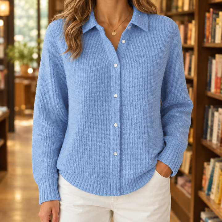 Women's Sabina-Skye Collared Sweater | Invictora.com