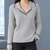Women's Joelle Contrast Collar Sweater | Invictora.com