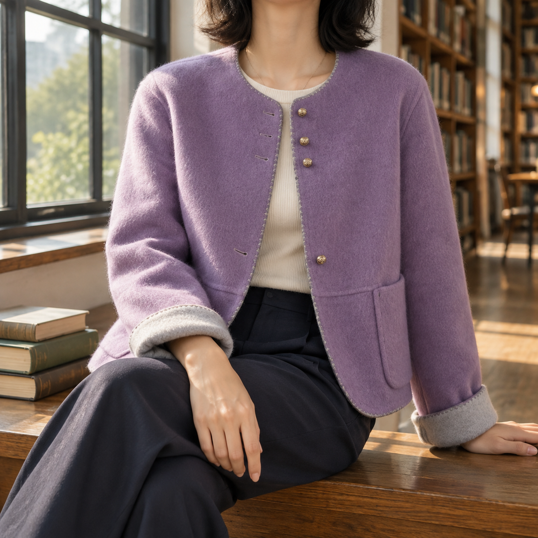 Women's Apolline-Kate Contrast Trim Jacket | Invictora.com
