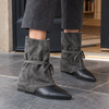 Campani Women's Suede Wedge Boots product image | Invictora.com