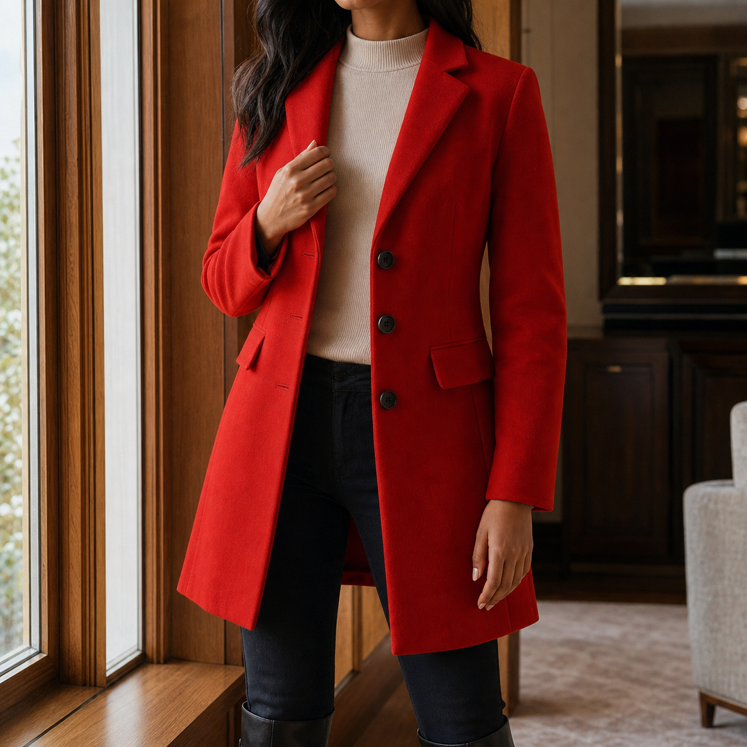 Women's Simone Tailored Coat | Invictora.com