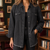 Women's Claudia Frayed Overshirt | Invictora.com