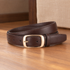 Women's Poggio Gold Buckle Belt in Gold Buckle Brown | Invictora.com