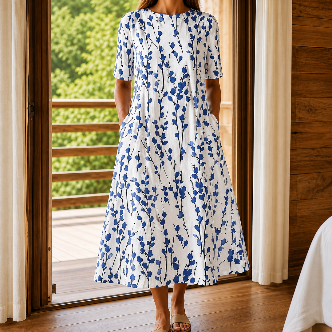 Women's Eva Floral Midi Dress | Invictora.com