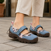 Women's Perugia Chunky Mary Janes in Blue | Invictora.com