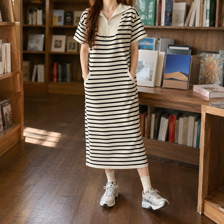 Women's Noemie Striped Midi Dress product image | Invictora.com