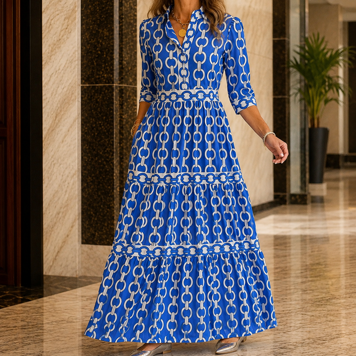 Women's Bianca Tiered Maxi Dress | Invictora.com
