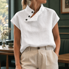 Women's Florence-Jade Stand Collar Top | Invictora.com