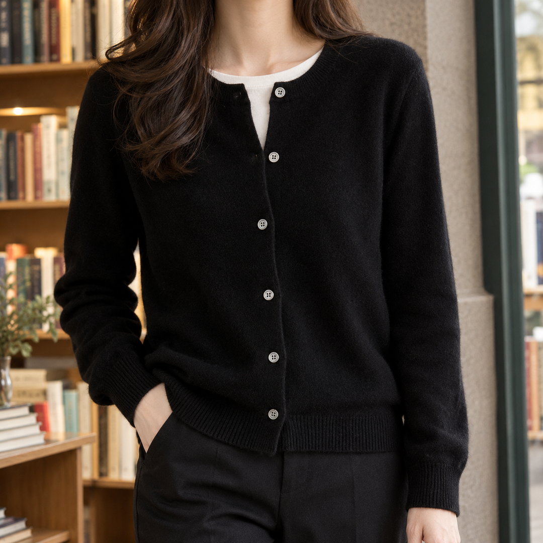 Women's Jocasta-Jane Crewneck Cardigan | Invictora.com