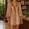 Women's Eva-Claire Ruffle Mini Dress | Invictora.com