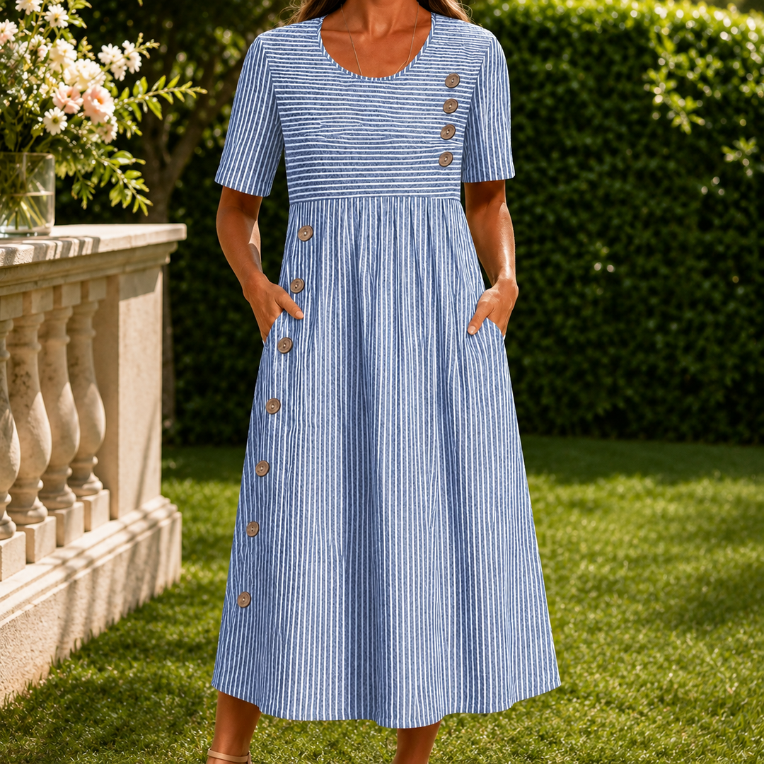 Women's Fenna-Elise Striped Midi Dress product image | Invictora.com