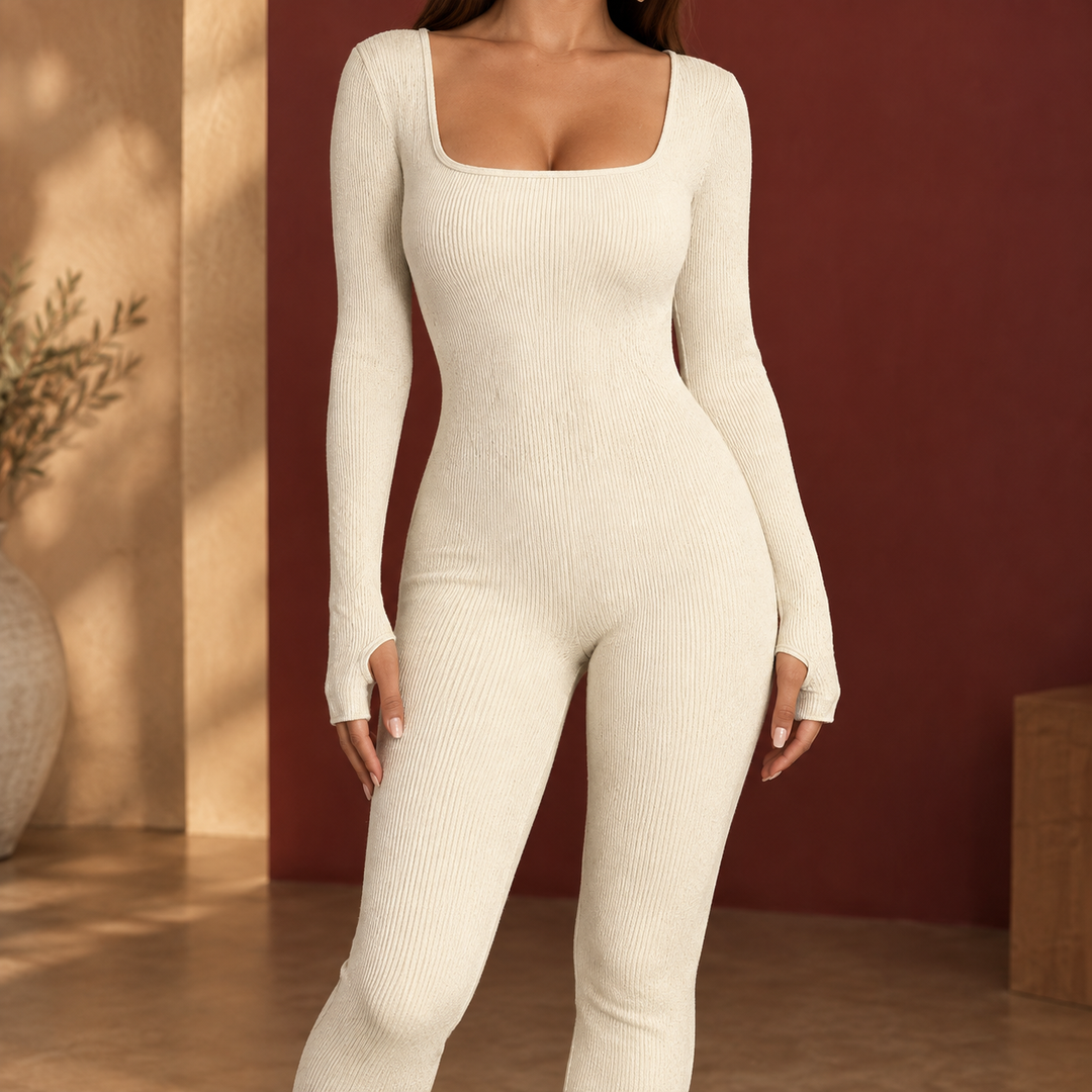 Women's Adelia-Jane Square Neck Jumpsuit | Invictora.com
