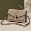 Women's Savoia Buckle Satchel in Khaki | Invictora.com