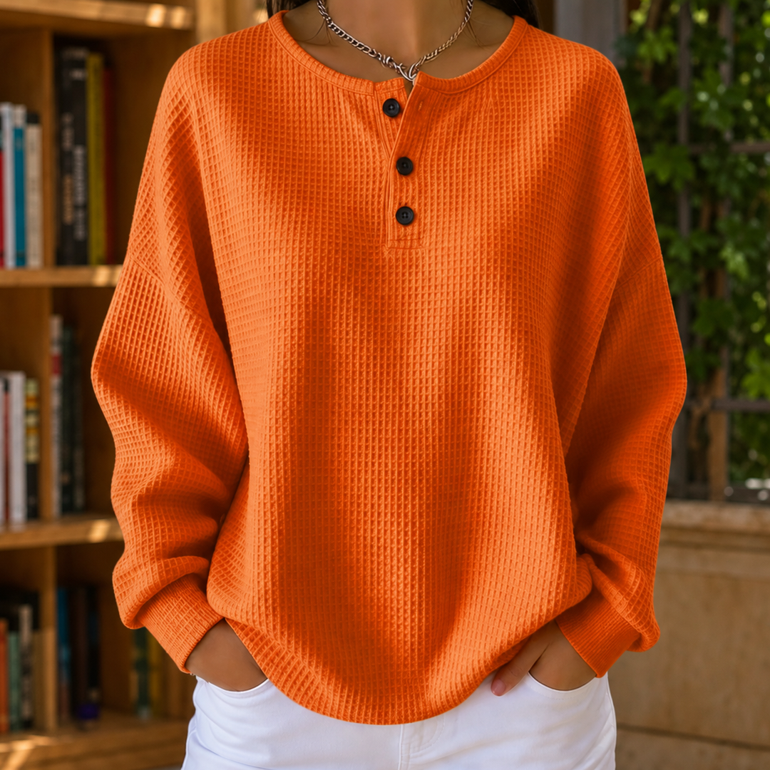 Women's Annabel-Louise Waffle Sweater | Invictora.com