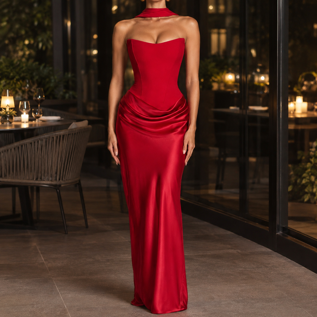 Women's Gwendolen Corset Maxi Dress product image | Invictora.com