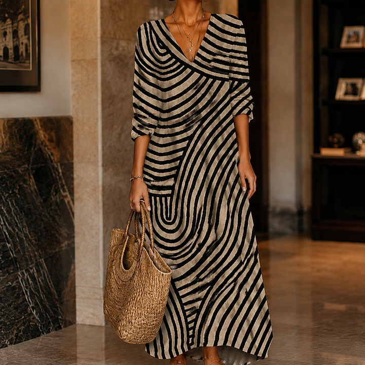 Women's Stella-Rose Abstract Midi Dress | Invictora.com