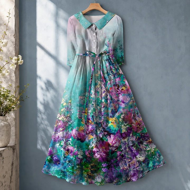 Women's Liliana-Faye Watercolour Maxi Dress | Invictora.com