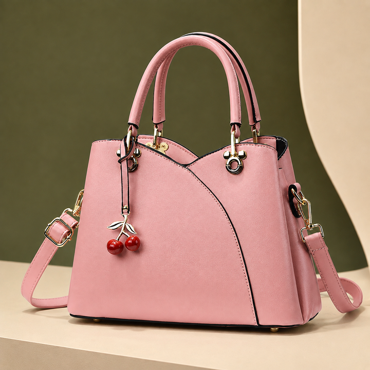 Women's Vinci Cherry Handbag in Pink | Invictora.com