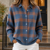 Women's Angelique-Claire Plaid Overshirt | Invictora.com