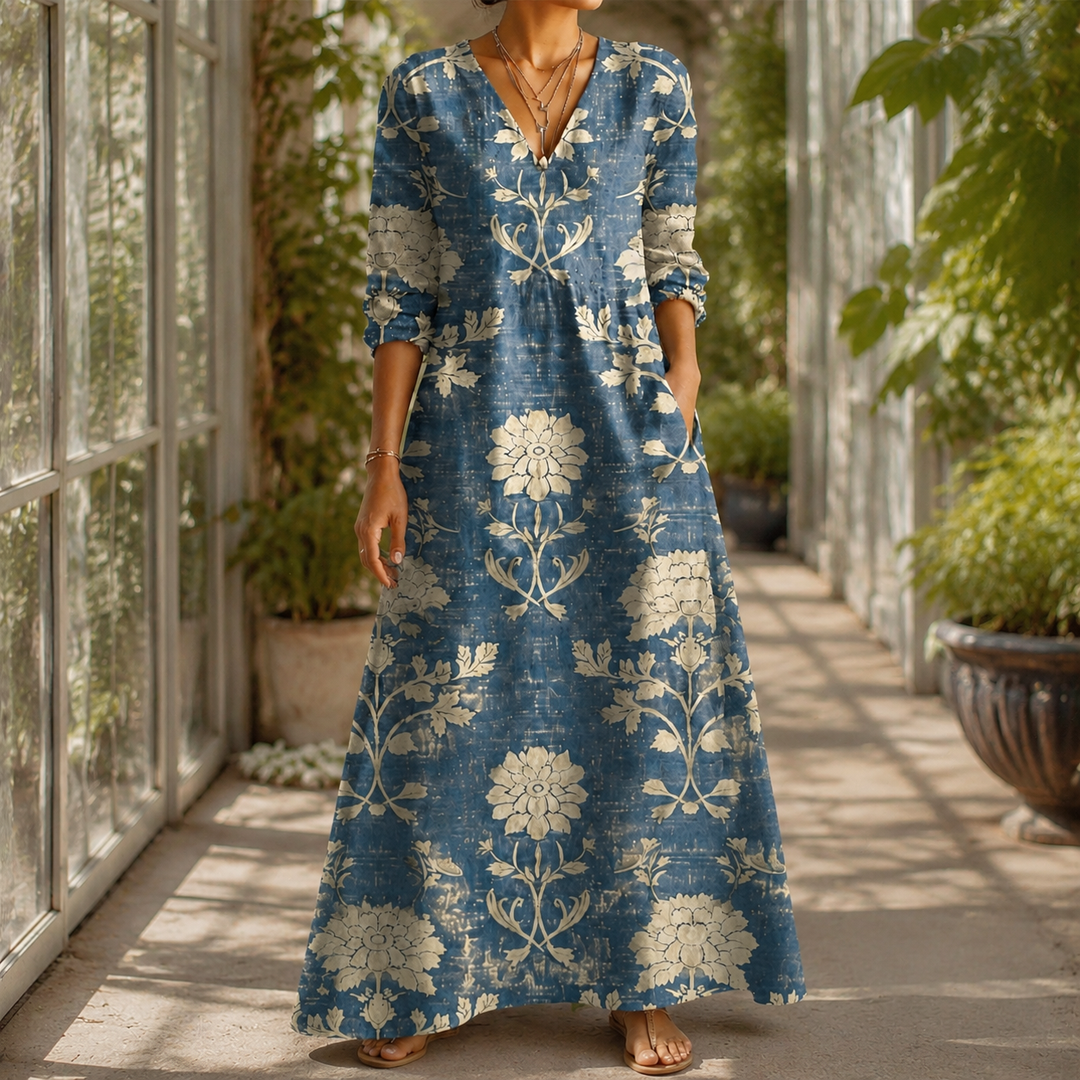 Women's Gabriella-June Floral Maxi Dress | Invictora.com