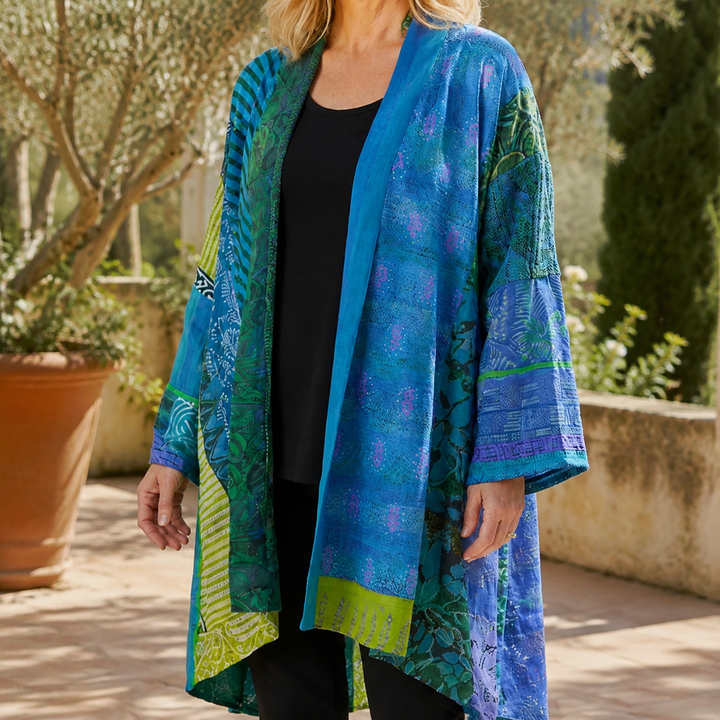 Women's Celine-Sage Patchwork Cardigan | Invictora.com