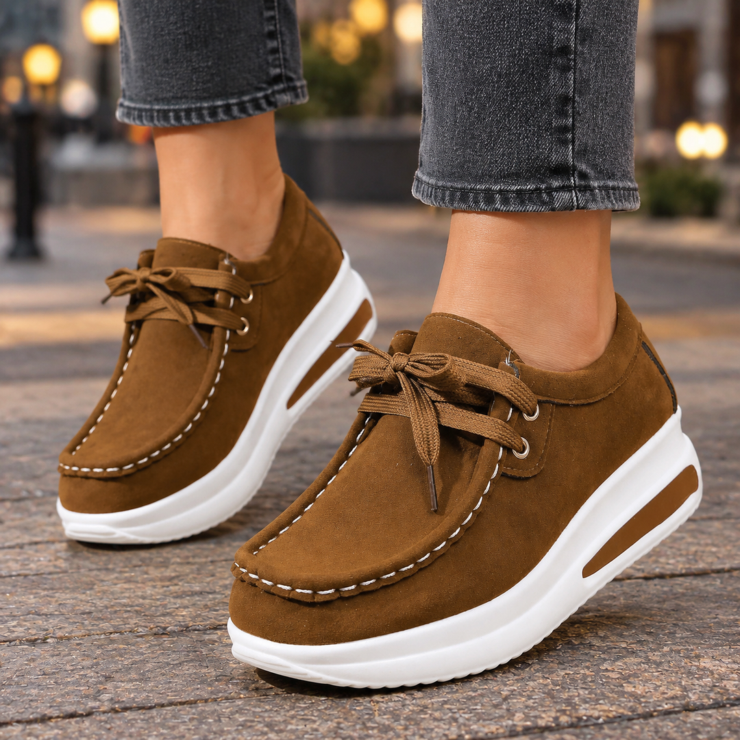 Women's Marostica-Milano Suede Wedge Shoes in Brown | Invictora.com