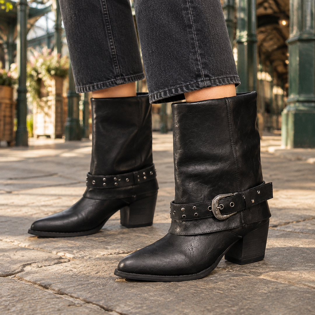 Women's Falcieri Buckle Boots product image | Invictora.com