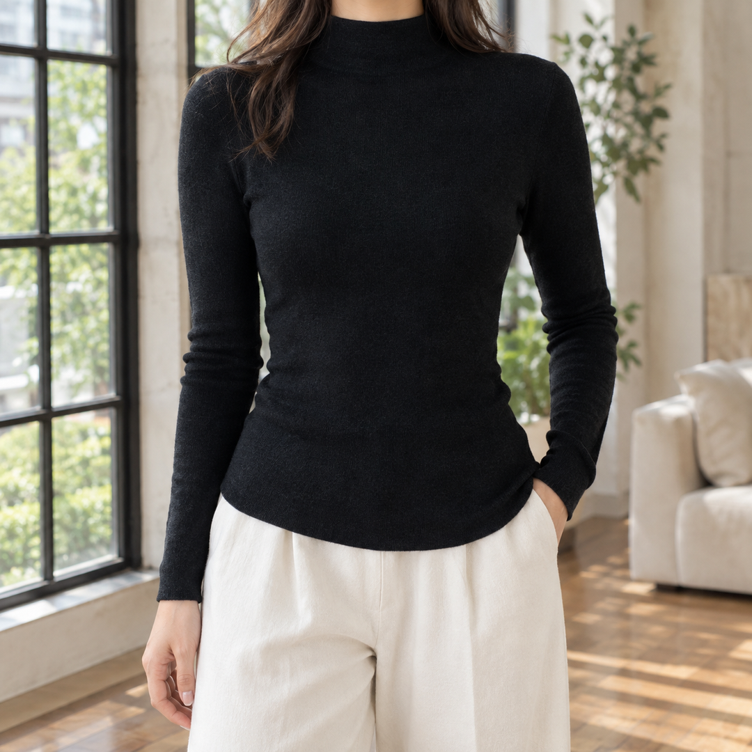 Women's Philippa-Skye Mock Neck Sweater | Invictora.com