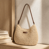 Women's Bari Woven Hobo Bag in Beige | Invictora.com