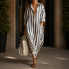 Women's Adele Striped Shirt Dress | Invictora.com