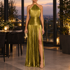 Women's Carina Pleated Halter Dress | Invictora.com